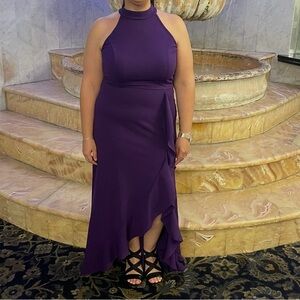 Amazon Women's High Low Purple Dress